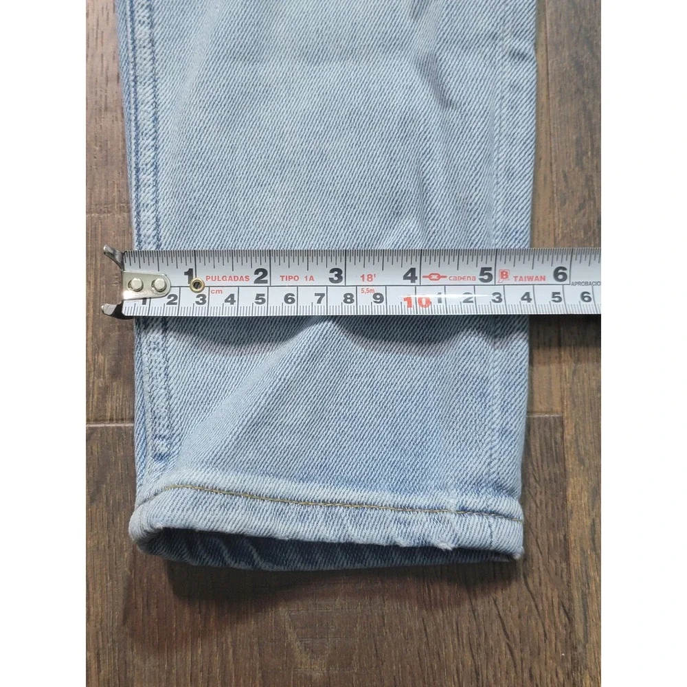 Other Stories Light Wash Denim Jeans Straight Leg Button‎ Fly Women's Size